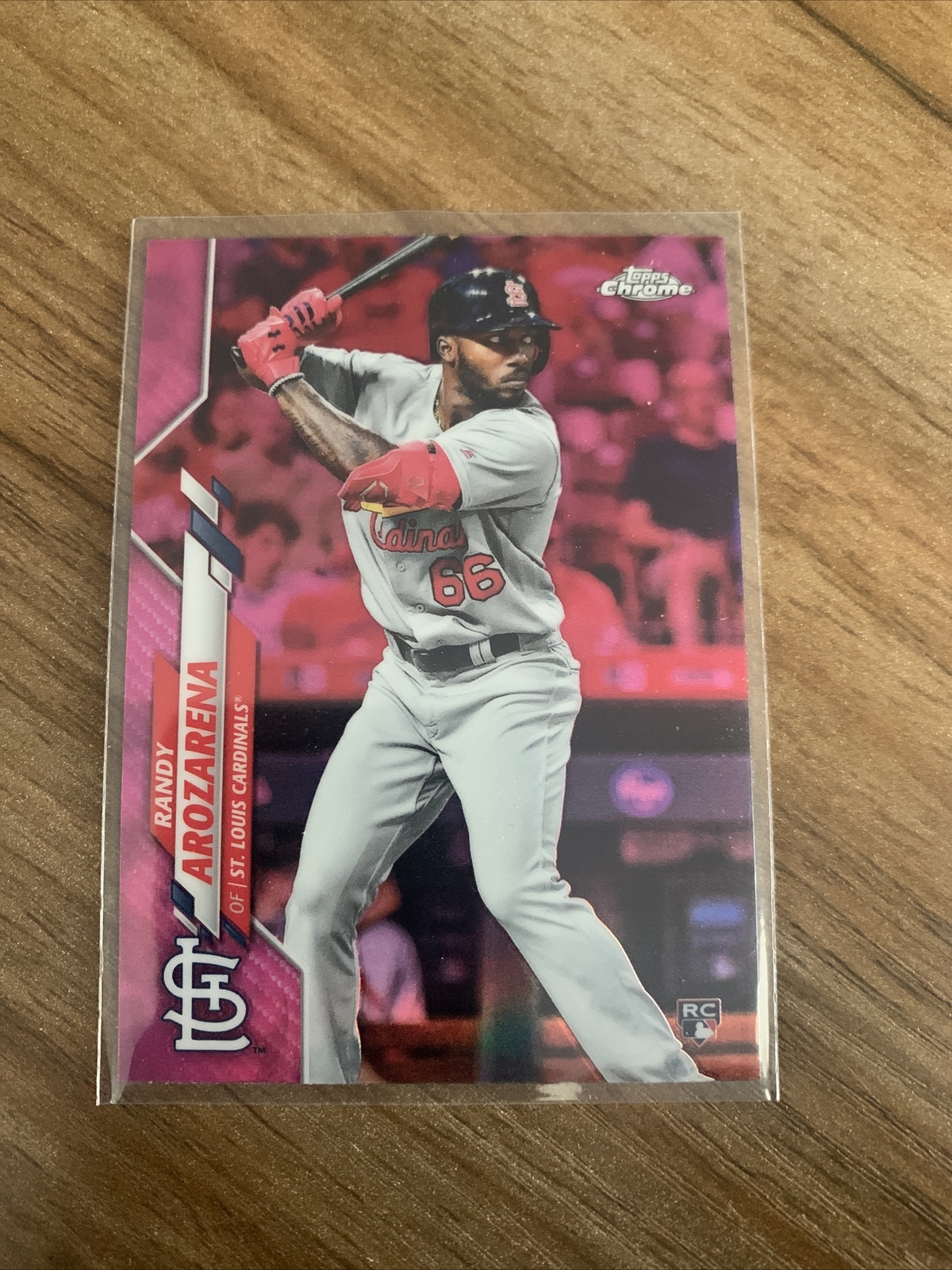 2020 TOPPS CHROME PINK REFRACTOR #49 RANDY AROZARENA RC BGS 9.5 GEM MINT