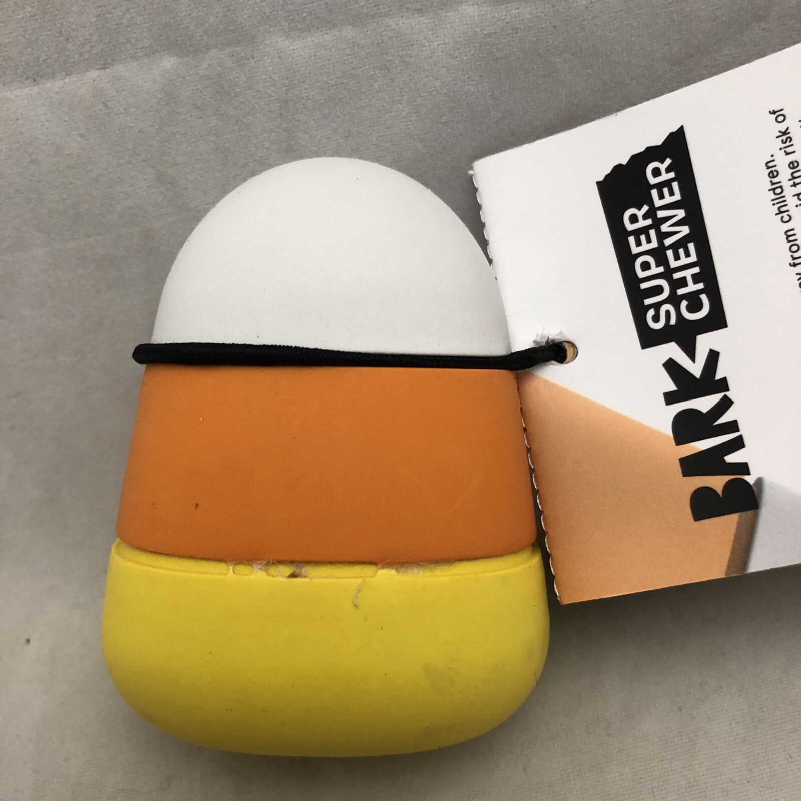 Bark Box Halloween Chompy Candy Corn Squeak Dog Toy Super Chewer Med 2050lbs Falak Tayyeb