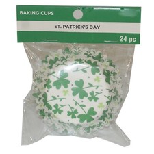 Shamrocks St. Patrick  s Day Cupcake Baking Cup Wrappers Liners 3 Packs Of 24