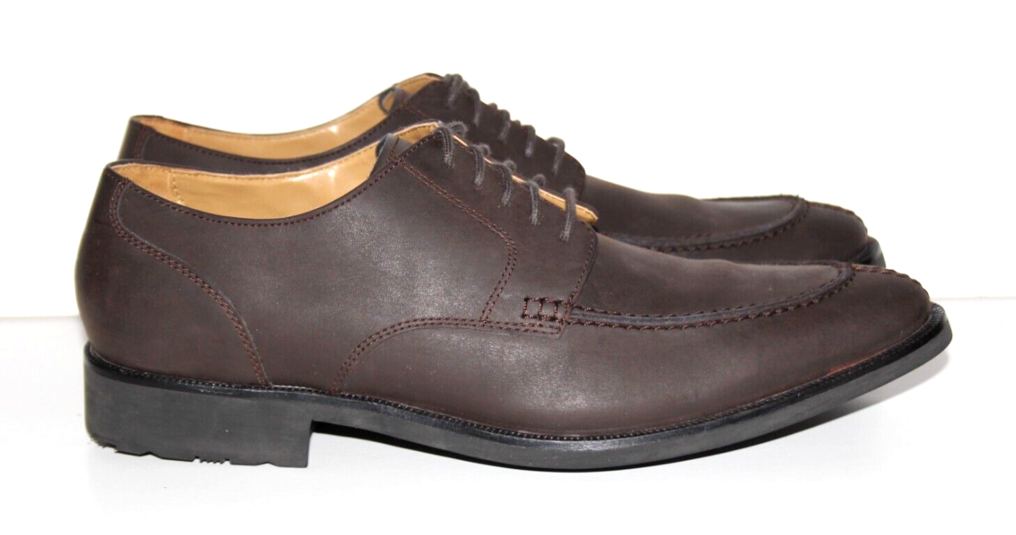 SAOLA Scarpe eleganti uomo COLE HAAN pelle marrone C12825 impermeabili taglia 10 M