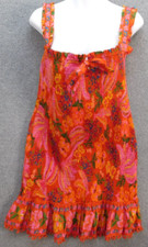 Farm @ Farmrio Mini Dress Womens L Red Spring Bananas NWT