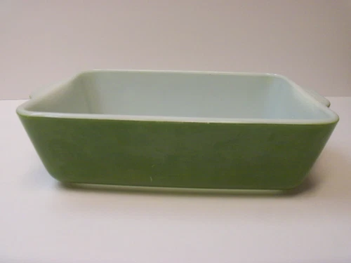 Vintage Green PYREX OVENWARE - 1-1/2 Quart Casserole USA Baking Dish #0503 EUC