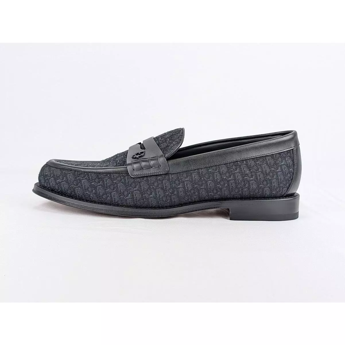 Mocassins Dior Granville Do Jacquard en noir BNWB 41