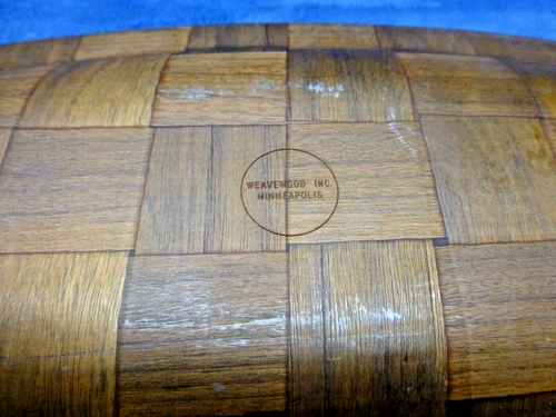 2 Vintage Weavewood Inc. Minneapolis Abendessen Picknick Platten Set - Bild 11 von 12