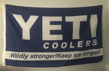 YETI COOLERS 3x5 FLAG W/ GROMMETS FREE SHIPPING MAN CAVE HITTING BAY