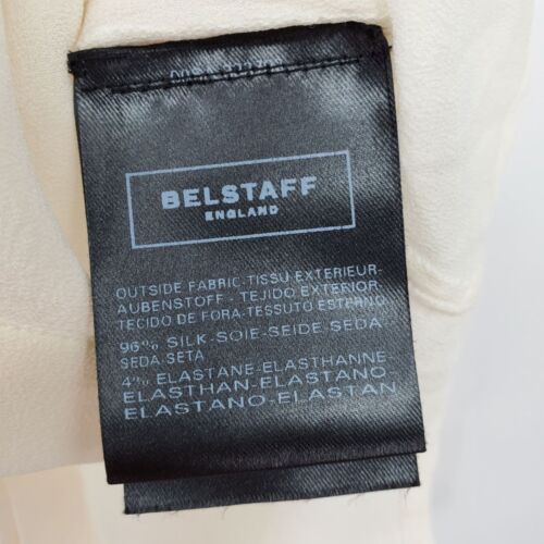 Camicia blusa Barneys New York Belstaff Inghilterra avorio misto seta avorio 44 nuova con etichette - Foto 5 di 15