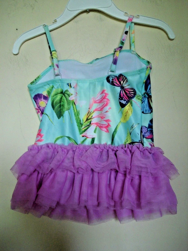Girls Bathing Suit 2 Piece Butterflies Size 12 Months NEW - Image 3 of 4