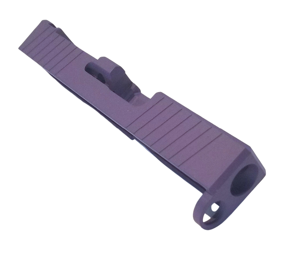For Glock 43 43X Custom Coated Slide with RMSc Cut Out Cerakote TiN ...