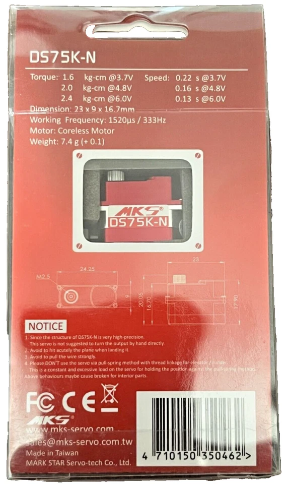 MKS DS75K-N Servo - Bild 2 von 2