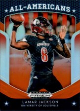 Lamar Jackson 2019 Panini Prizm Draft Silver All American Card #59