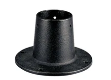 Progress Lighting Black Post Adapter for 3" posts - New