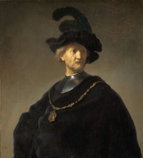 REMBRANDT OLD MAN WITH GOLD CHAIN GLOSSY POSTER PICTURE PHOTO PRINT BANNER 11850