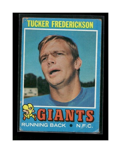 1971 Topps Football Card #101 Tucker Frederickson GIANTS | eBay