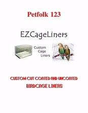 150ct Birdcage Liner Custom Cut to Order Birdcage Liners Wax, Coated & Uncoated 