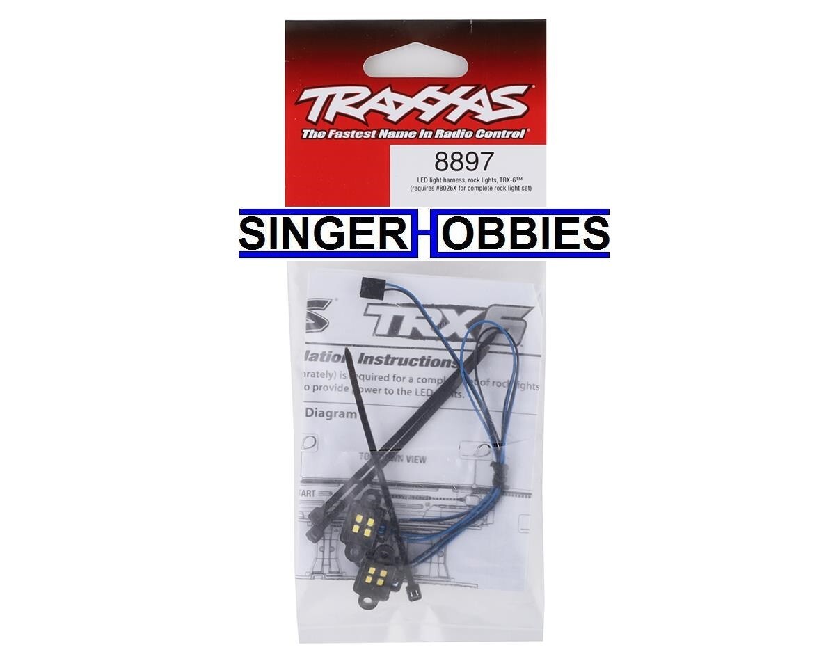 Traxxas 8026X Kit LED Rock Light Pour TRX-4/TRX-6 - Nécessite 8028 (Accessoire RC)