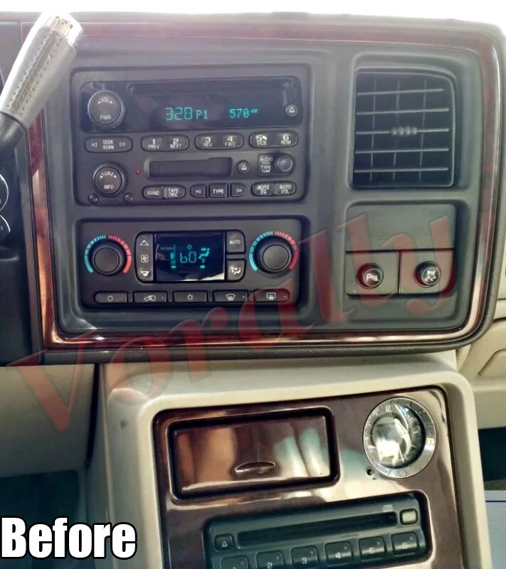 For 2003 2004 2005 2006 Cadillac Escalade Android 13 CarPlay Stereo Radio GPS Foto 3 de 4