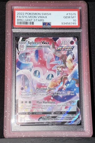 PSA 10 Sylveon VMAX TG15/TG30 Swsh09: Brilliant Stars Trainer Gallery Holo