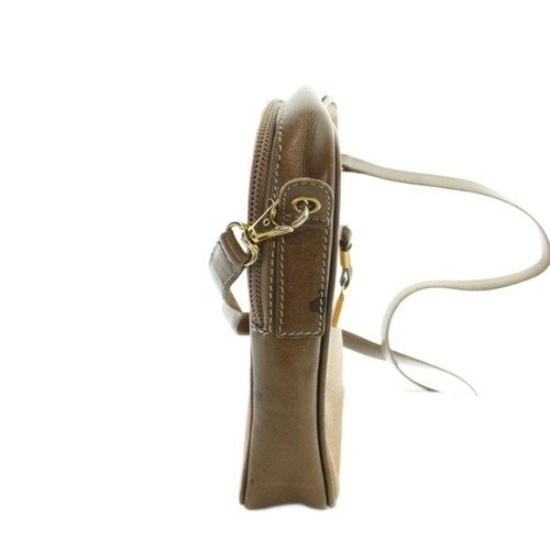 LOEWE Shoulder Bag Logo Leather Anagram Brown - Picture 3 of 7
