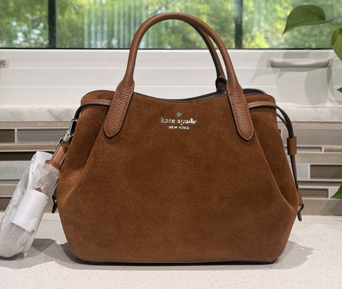 「kate spade ワンショルダーバッグ ブラウン　使用2回 美品」 KATE SPADE DUMPLING SMALL SATCHEL CROSSBODY BAG HOBO GINGER BROWN