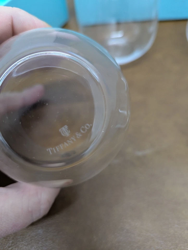 蒂芙尼水晶无节制酒杯德国制造两件套 — 第 4/4 张图片