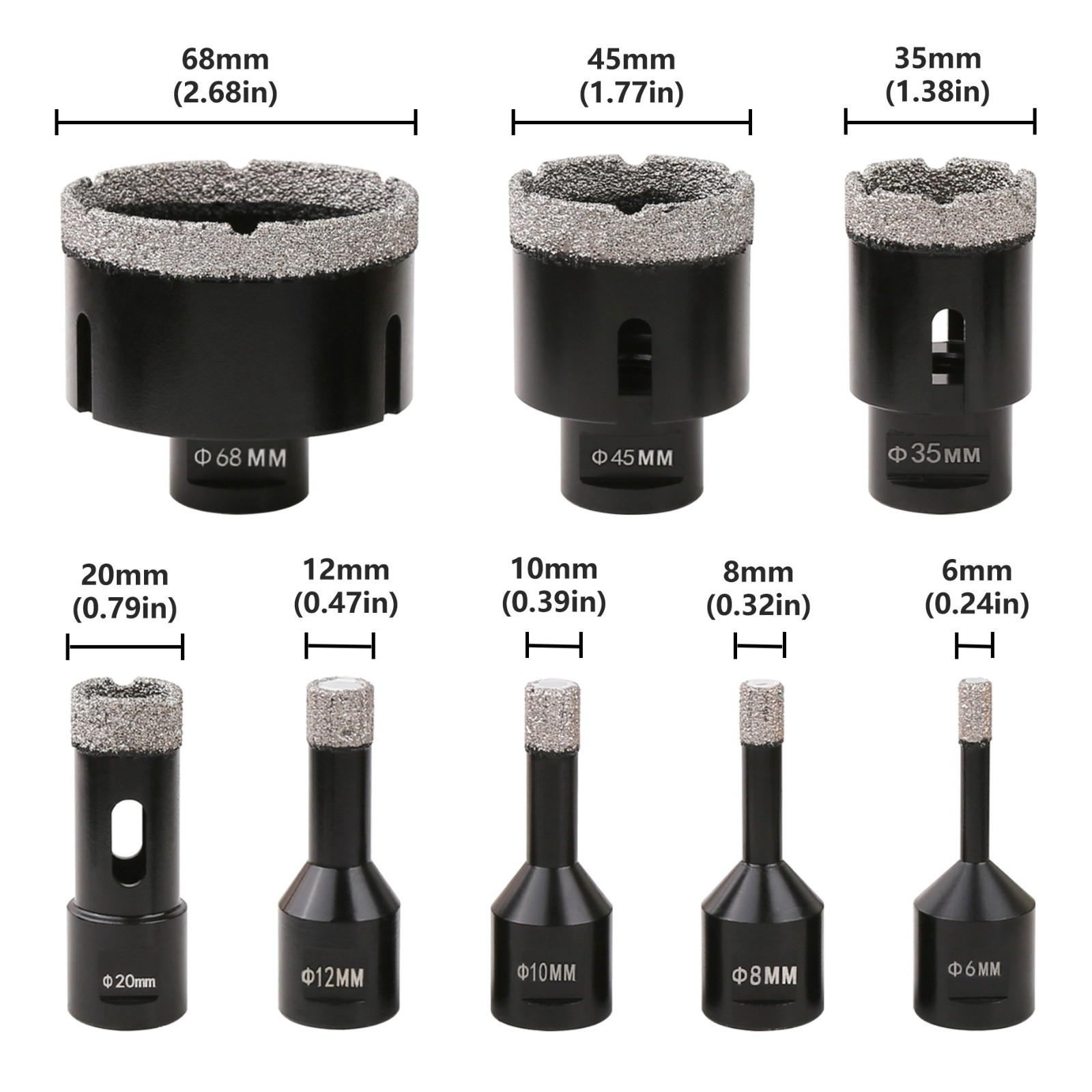 M14 Diamond Premium Diamant Fliesenbohrkronen Set 12 Tlg Diamant Fliesenbohrer