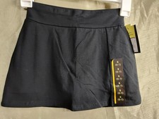 NWT Art Class Girls Black Skort Size S 6/7 Built - in Bike Shorts 1 1/2" slit