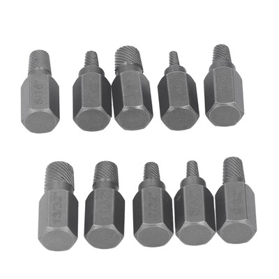 10Pcs Beschädigt Schraube Extractor Hex Bolt Stud Remover Removal Tool Für
