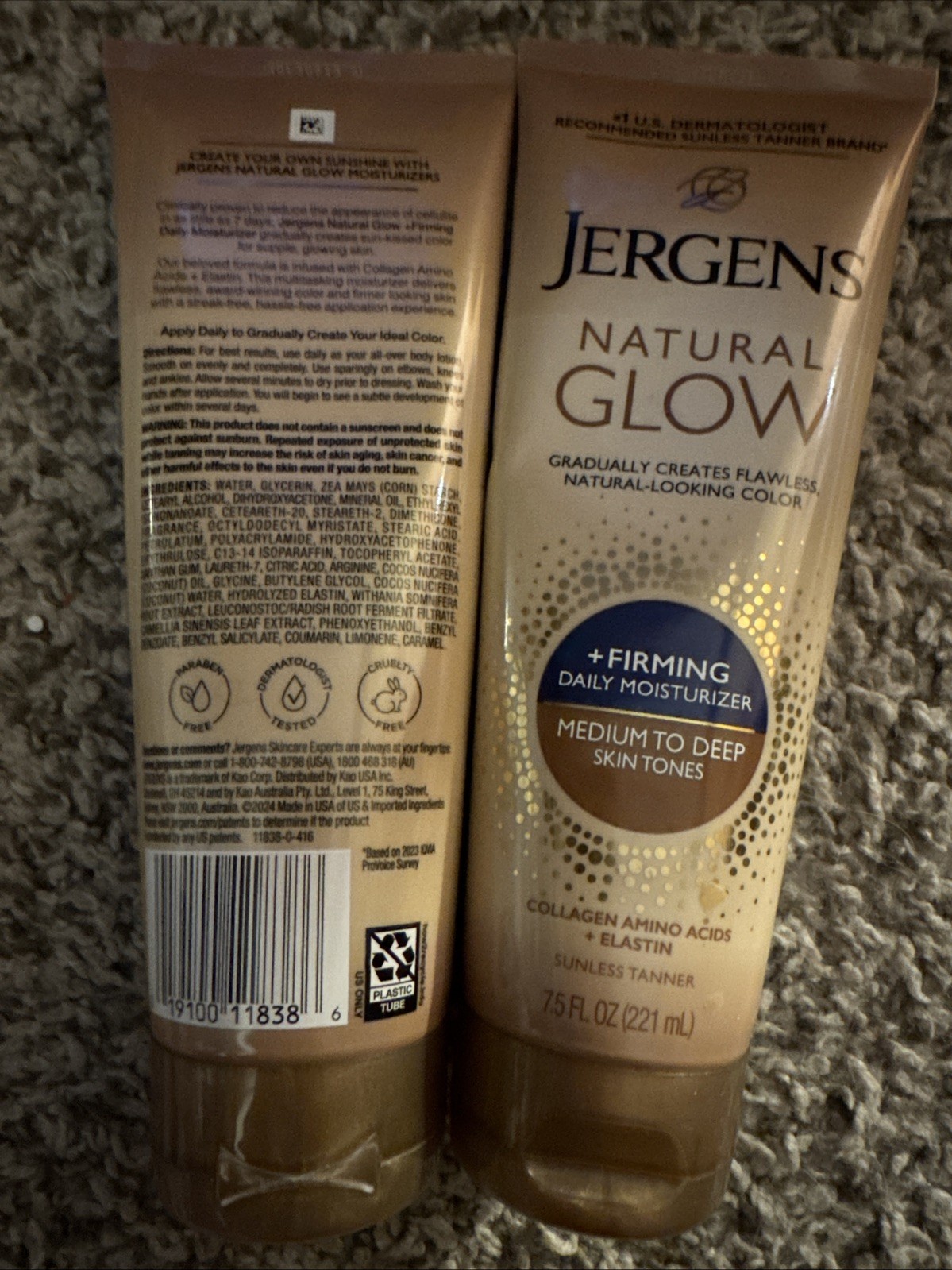 2-Jergens Natural Glow, Firming+ Daily Moisturizer, Fair- Medium, 7.5. Fl Oz