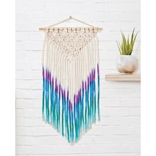 Crayola Signature Ombre Macrame DIY Wall Art Craft Kit New Purple Blue Teal NIB
