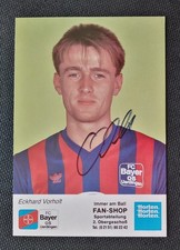 17595 Eckhard Vorholt Bayer Uerdingen 1990/91 Autogrammkarte original signiert