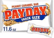 Payday Peanut Caramel Bar Snack Size Candy Bars