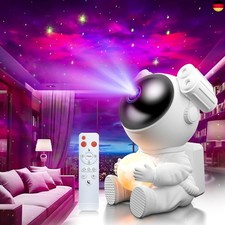  Astronaut Sternenhimmel Projektor mit Mondlampe, LED Nachtlicht für Kinder  