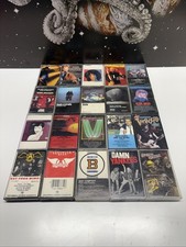 20 Classic Rock Cassette Tape Lot Aerosmith, Rez, Aldo Nova  More Tested Read 