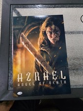 SAMARA WEAVING SIGNED AZRAEL ANGEL OF DEATH 12x18 POSTER - JSA COA