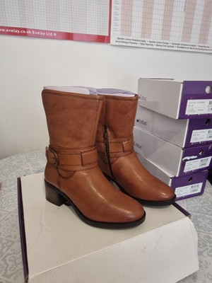 LOTUS -Leather Osmond Heeled Mid-Calf Boots UK