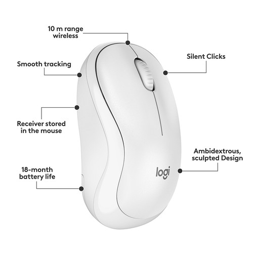 Logitech MK295 Silent Keyboard and Mouse Combo Off White (920-009783) - Picture 6 of 8