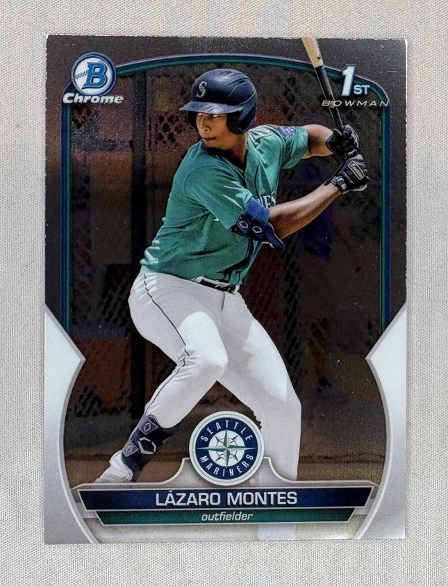Lazaro Montes 2023 1st Bowman Chrome Prospects #BCP-58 Mariners E