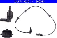 ABS-SENSOR FÜR Opel Movano B Pritsche/Fahrgestell (X62) - Ate 24.0711-5251.3