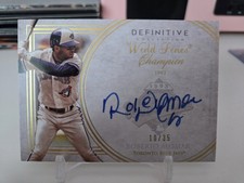 2017 Topps Definitive Roberto Alomar World Series Auto # /35