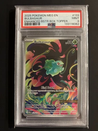 PSA 9 Bulbasaur - (Mega Evolution Stamped) 133/132