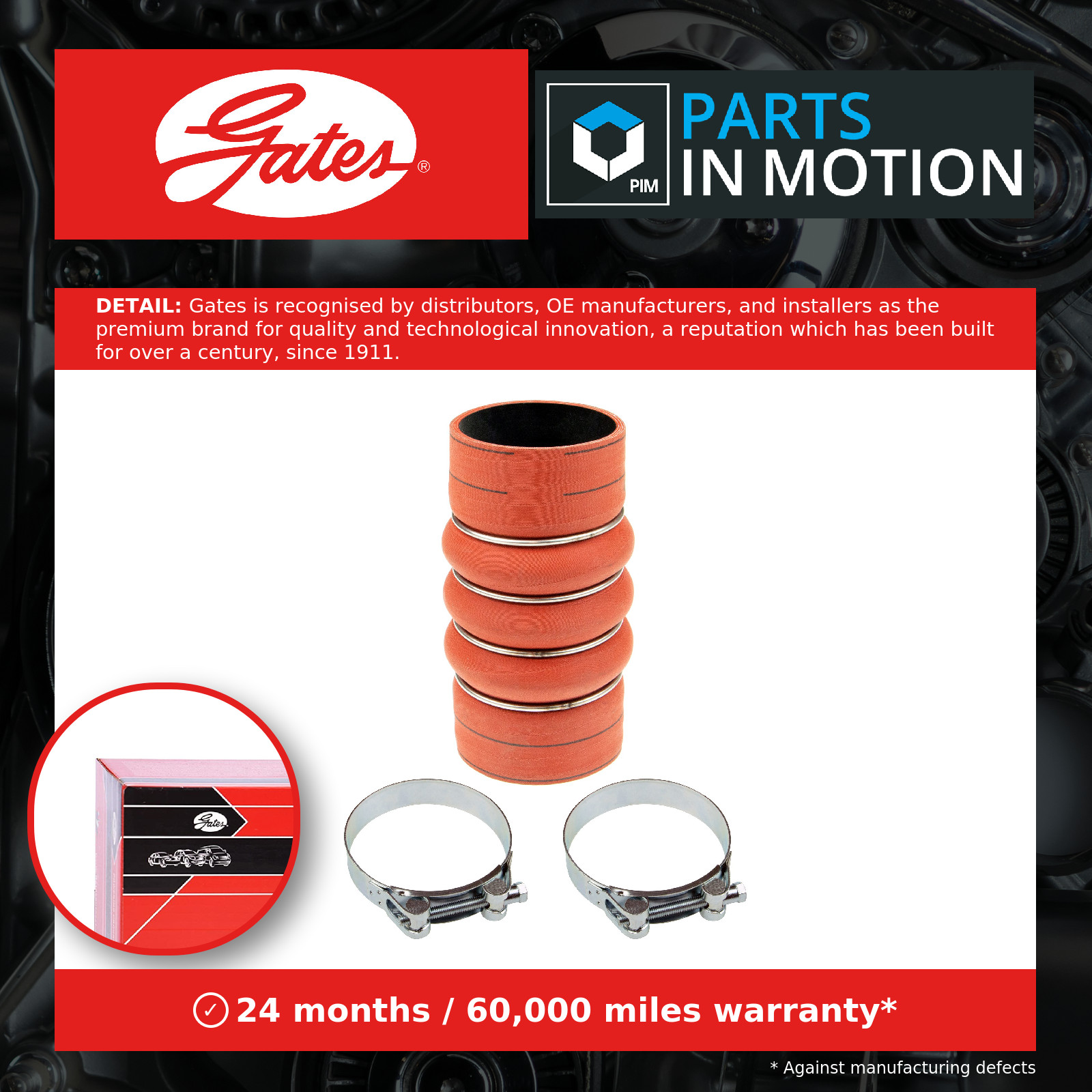 GATES-OE 09-1050 Charge Air Hose - Image 16