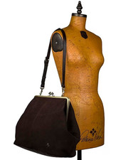 NWT Patricia Nash Sofia Kisslock Frame Suede ...