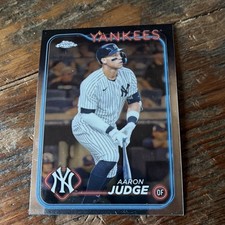 Topps 2024 Chrome Aaron Judge #50 New York Yankees Base Set Baseball
