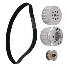 Engine Pulley System For Chevrolet Small Block 283-400 W40.5 Cogged Belt Engine Pulley System For Chevrolet Small Block 283-400 W40.5 Cogged Belt