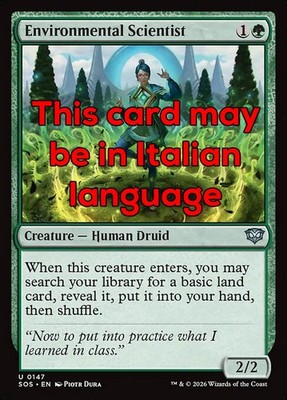 MTG ENVIRONMENTAL SCIENTIST FOIL EXC - UMWELTWISSENSCHAFTLER 147 - SOS - MAGIC