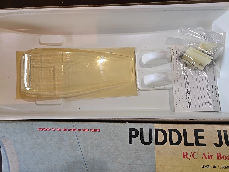 Vintage Sterling Models Puddle Jumper Airboat RC Model Kit B-26 - Image 2 of 4