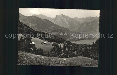 Amden Walensee SG with Walensee and Glarus Alps
