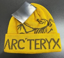 Arc'teryx Bird Head Toque Beanie Yellow - Merino Wool Unisex Ski Winter Hat NWT