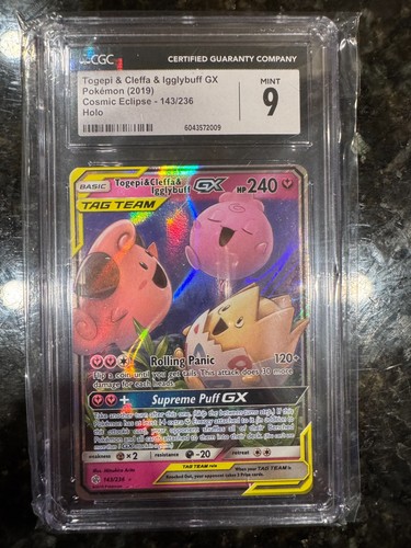 Togepi & Cleffa & Igglybuff-GX graded CGC 9 for sale on eBay