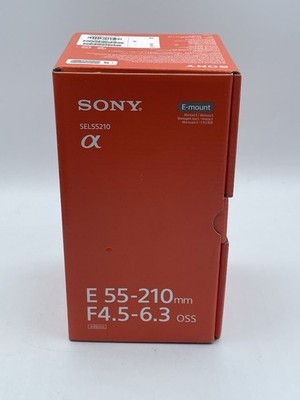 Sony E 55-210mm f/4.5-6.3 OSS Lens for Sony E-Mount Cameras Silver